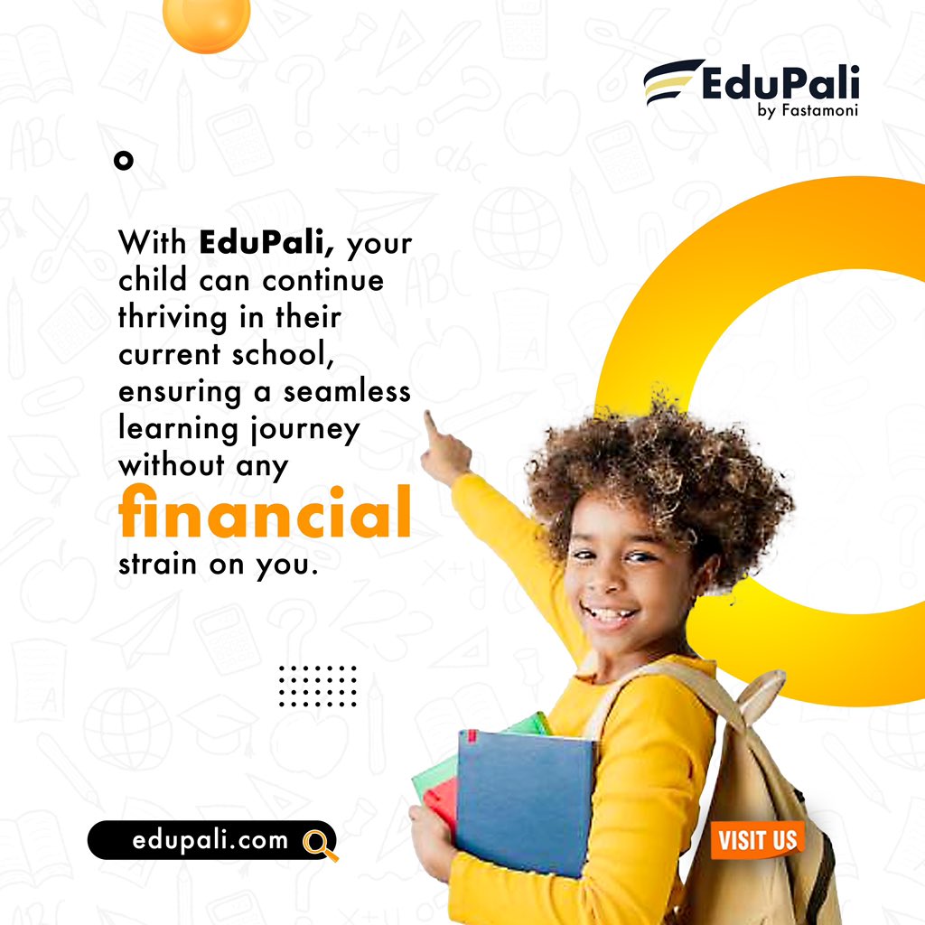 edu_pali's tweet photo. EduPali ensures your child’s learning development isn’t paused or halted due to the state of your finances.
#SecurePayments
#EdTech
#SimplifyTransactions
#AffordableEducation
#EduPali https://t.co/eaFngj0pFV