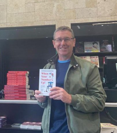 P_OsborneAuthor's tweet photo. It's launch day for my new, darkly comical novel, When Your Number's Up! If a lad like me who came from corporation flats in Dublin's north inner-city can achieve this then anyone can ☘️
@chaptersbooks @DubCityCouncil 
@dubcilib 
@LibrariesIre 
@IrishWritersCtr 
@writing_ie https://t.co/nfvoB0jAGF