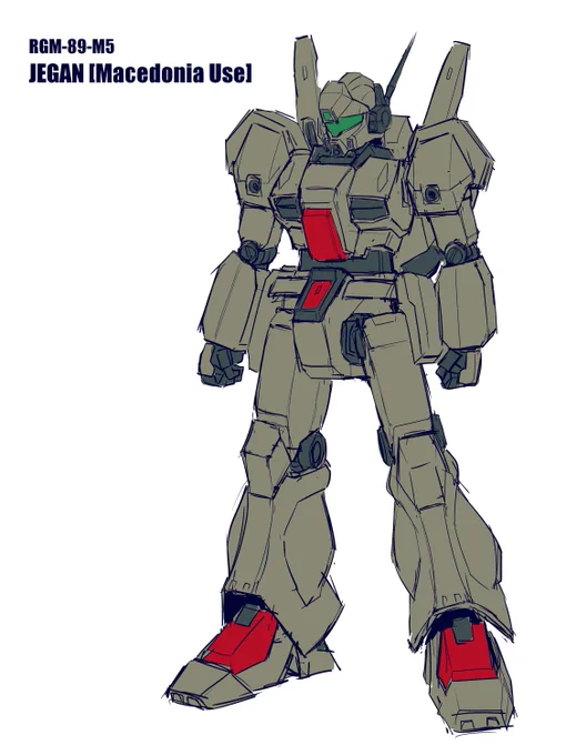 ジェガンマケドニア仕様の落書き