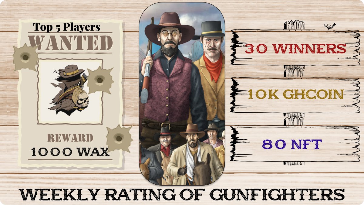📢NEW WEEK of  #GOLDENHILLS LEADERBOARD Battles has Begun🔥

🎁50$, 80 #NFTs &amp; 10K #GHCoin 

Join- playing.goldenhills.io and participate in Rating Battles⚔️

More info- bit.ly/3Q3e3Wg

🎉retweet+#WAX wallet &amp; 3 friends=🎁
 ⌛️20 August   

 #NFTGiveaway #pvp #freeplay