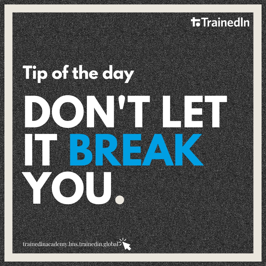 TrainedInGlobal's tweet image. 🌟 &apos;Don&apos;t let it break you.&apos; Stand strong this Monday and find resilience with tailored training at trainedinacademy.lms.trainedin.global. Forge ahead, and turn challenges into triumphs! 🚀 #MondayMotivation #StrengthInLearning #FaceTheWeek #TrainedInTriumphs #UnbreakableSpirit