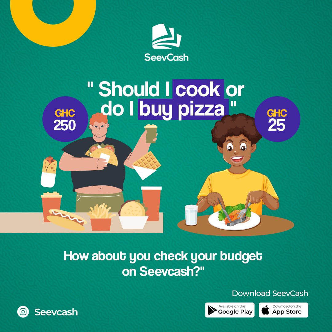 seevcash's tweet photo. You have the right to choose but it’s a matter of budget.
Download the SeevCash app to start planning for your expenses.
#startplanning #itsmonday #budget #trackexpense #seevcashapp https://t.co/RAQyTTxqoh