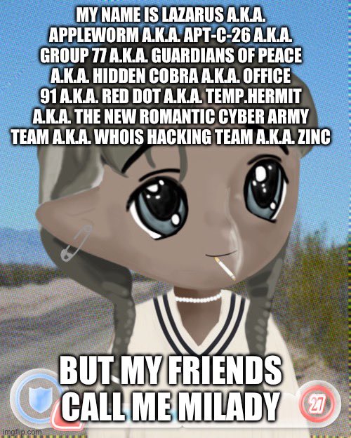 nice to meet you milady