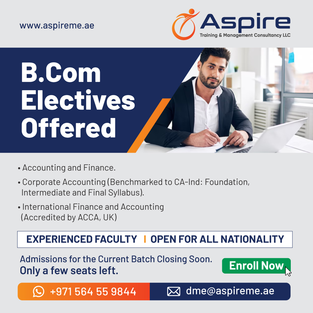 AspireTMC's tweet photo. Earn Your Bachelor of Commerce Degree Online: Flexible Learning for Future Success. Register at 📲+971564559844 or Email: dme@aspireme.ae
#bcom #onlinedegree #commercestudents #onlinelearningcourse #degreecourses #futuresuccess #flexiblepackaging #highereducation https://t.co/CK0mIZi4Rw
