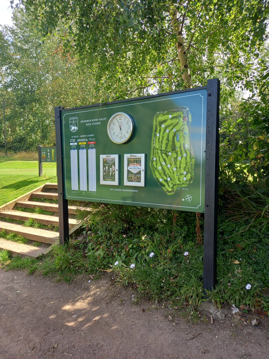 Nice visit to <a href="/URVGC/">URVGC</a> this morning, course and Signage are looking great.