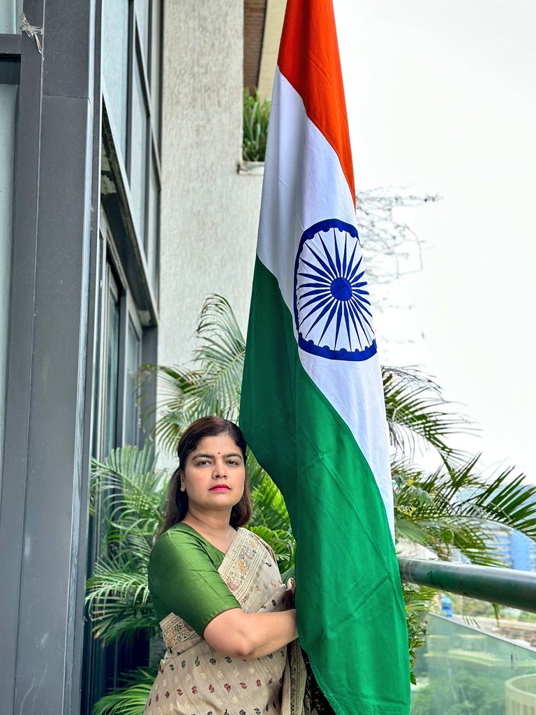 Poonam Pramod Mahajan (@poonam_mahajan) on Twitter photo Embracing the spirit of unity and freedom on this #IndependenceDay 🇮🇳
Let's come together to celebrate the #HarGharTiranga campaign initiated by PM <a href="/narendramodi/">Narendra Modi</a> ji.
I'm proud to be part of this movement, as we unfurl the tricolor flag in every home, reaffirming our love for Embracing the spirit of unity and freedom on this #IndependenceDay 🇮🇳
Let's come together to celebrate the #HarGharTiranga campaign initiated by PM <a href="/narendramodi/">Narendra Modi</a> ji.
I'm proud to be part of this movement, as we unfurl the tricolor flag in every home, reaffirming our love for