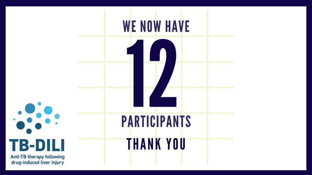 TB-DILI (@tb_dili) on Twitter photo We just recruited the 12th participant! Special thank you given to Royal Free London. We just recruited the 12th participant! Special thank you given to Royal Free London.