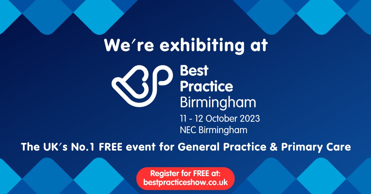 Accurx (@accurx) on Twitter photo Calling all primary care staff...📢
We'll be at <a href="/BestPracticeUK/">Best Practice</a> this October 🎉
Register to join us in the link below, and learn more about how our tech can support your practice to transform patient care.📍E80
#bestpracticebirmingham
🔗 bit.ly/3s8fMjh Calling all primary care staff...📢
We'll be at <a href="/BestPracticeUK/">Best Practice</a> this October 🎉
Register to join us in the link below, and learn more about how our tech can support your practice to transform patient care.📍E80
#bestpracticebirmingham
🔗 bit.ly/3s8fMjh