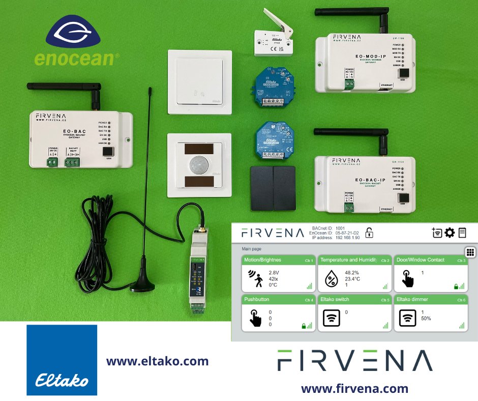firvenasro's tweet photo. FIRVENA – ELTAKO. 
Appropriate combination of the well known „Home of Innovation“.
🌍 More on https://t.co/yX0ZSBkAcI
🌍 More on https://t.co/pVppQLXCus

#enocean #gateway #smartbuilding https://t.co/0Ry5XwsFu6