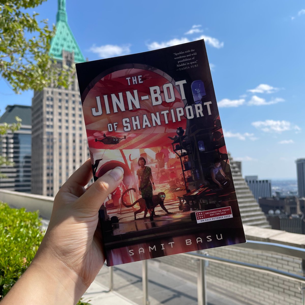 TorDotComPub's tweet image. Follow &amp;amp; quote tweet for the chance to win an ARC of The Jinn-Bot of Shantiport by @samitbasu! Be sure to tag us @TorDotComPub &amp;amp; use #JinnBotShantiportSweeps. 10 winners will be chosen, ends 8/18. Open to US &amp;amp; Canada only.

Official rules here: read.macmillan.com/official-rules…