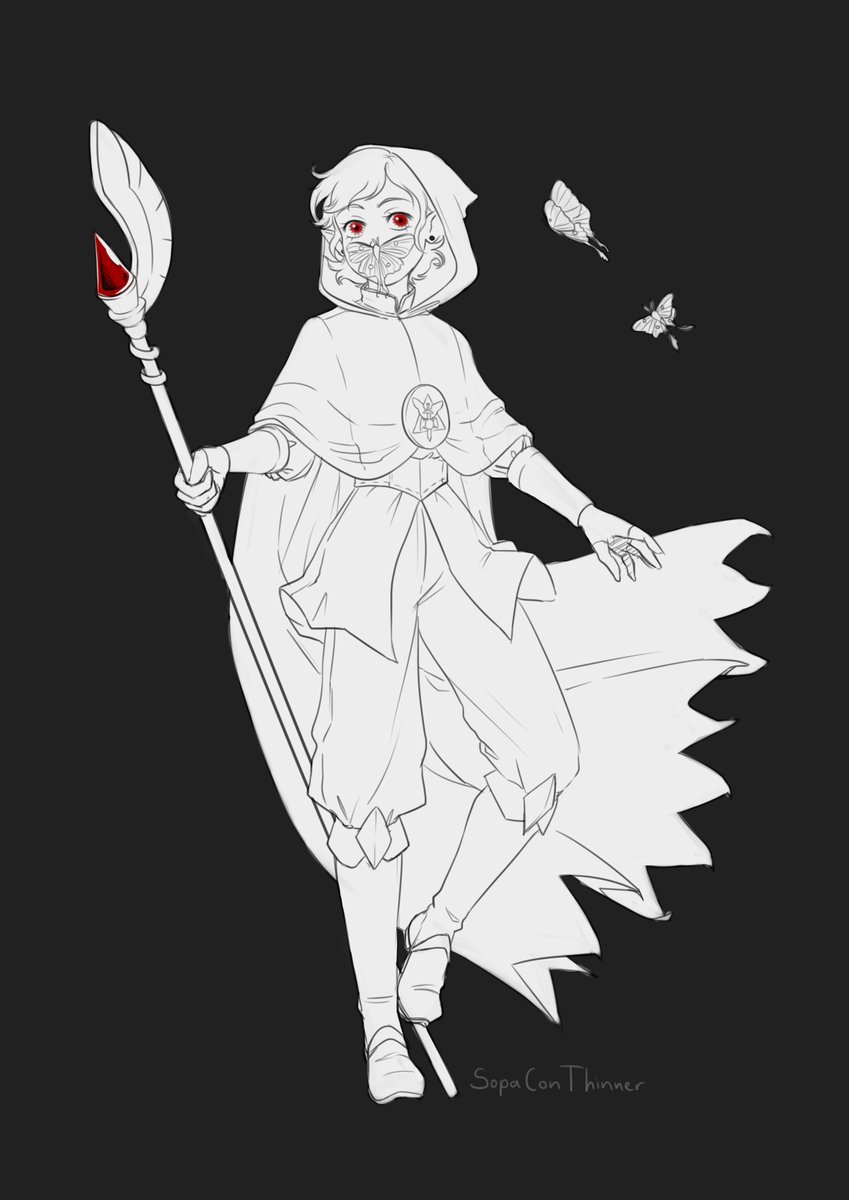 SopaConThinner's tweet image. Cool bug facts: there is some species of moths that don&apos;t have a mouth

I just wanted to draw Luz Grimwalker #OutOfSightOutOfMind