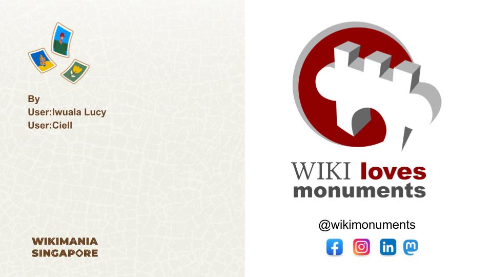 Wikimania Singapore 2023 🔥

Join us for an interactive Q&amp;A Session on organizing Wiki Loves Monuments Campaign, the world's biggest Photograph Competition.

Join us on 19th August from 04:25–04:45 @Room 311 for an interesting session on WLM.

#WikimaniaSingapore2023
#WLM
#WLM23