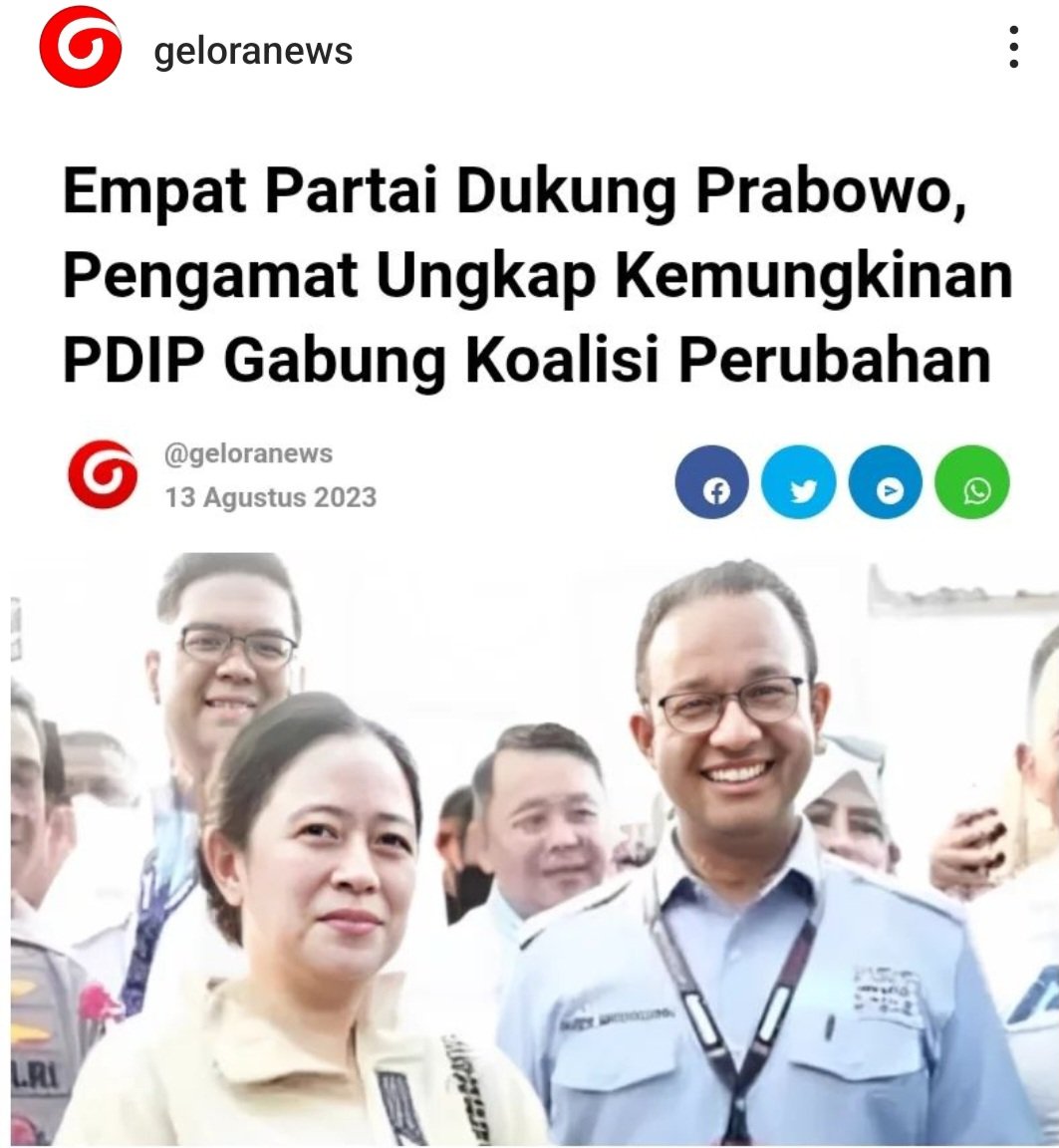 Kalau ini terjadi... Itu artinya @PDI_Perjuangan menggali lubang kuburannya sendiri.