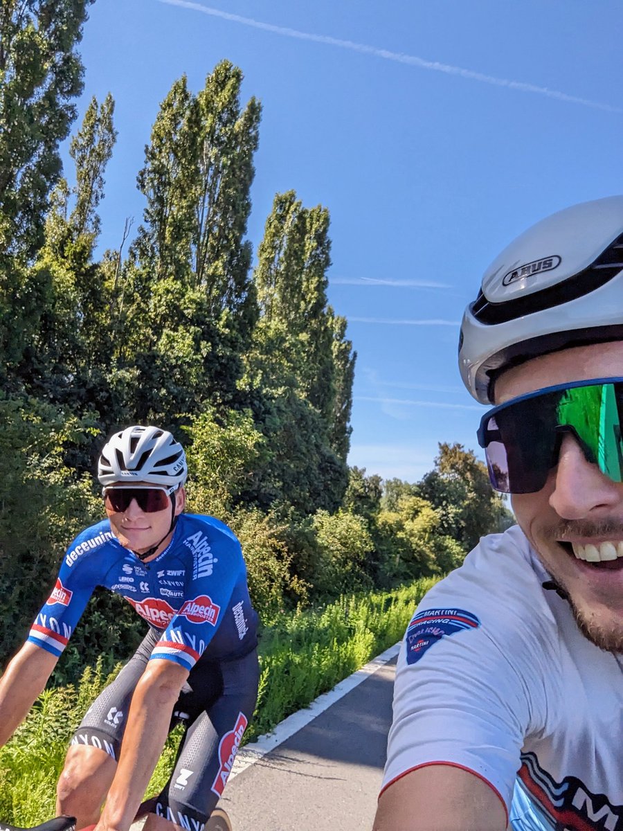 In ieder geval nog niet op tijd geleverd.. 😂🌈 (wel al terug op de fiets) #mvdp