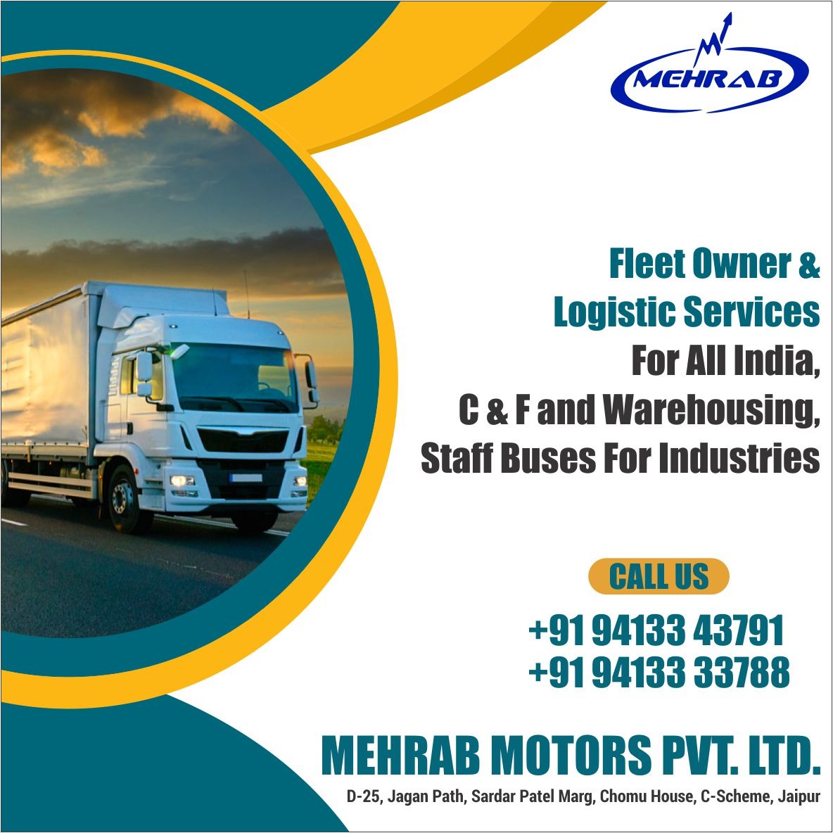 LtdMehrab's tweet photo. ππ Your Ultimate Solution for Fleet Owner and Seamless LogisticΒ Services!
https://t.co/T4NgEUGdAL
#Logistics #LogisticsProvider #LogisticServices #FleetOwnerServices #FleetOwner #SeamlessLogistics #LogisticsSolutions #MehrabMotors #jaipur https://t.co/p00wWrjieq