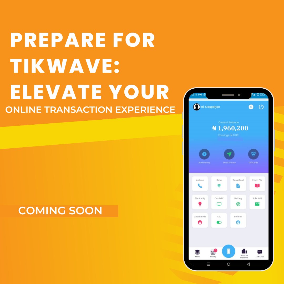 info_tikwave's tweet photo. Get ready to ride the wave of seamless online transactions like never before. Discover the future of digital commerce with Tikwave's innovative solutions designed to redefine convenience, security, and speed.

#tikwave #tikwaveng https://t.co/7pZOv7lLHL