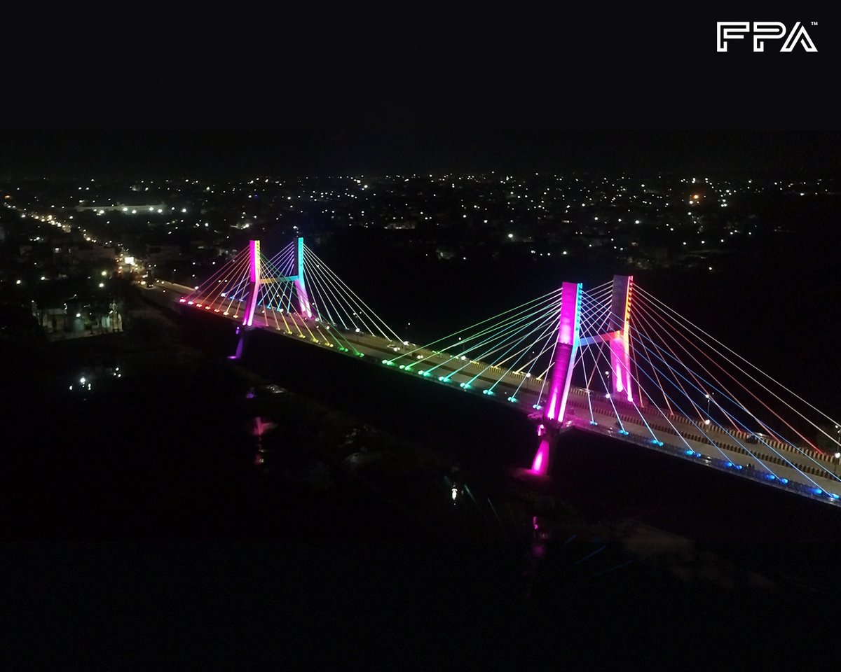 _fpaglobal's tweet photo. We at FPA - Fluid and Power Automations were instrumental in setting up the lighting for “Ram Setu” bridge at Chandrapur which was completed and inaugurated on July 2023.
#illumination #lighting #mumbai #chandrapur https://t.co/L6vHYWqAv7