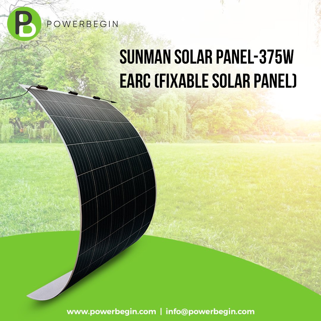 power_begin's tweet photo. 🔋Embrace sustainable energy with the Sunman #SolarPanel-375W eArc! 🌞 
Harness the power of the sun to charge your devices and reduce your carbon footprint.💚 

➡️https://t.co/dnTg1vsTE8

#SolarPower #GreenEnergy #SustainableLiving #RenewableEnergy #PowerBegin #GoGreen https://t.co/ztQgQBmU80