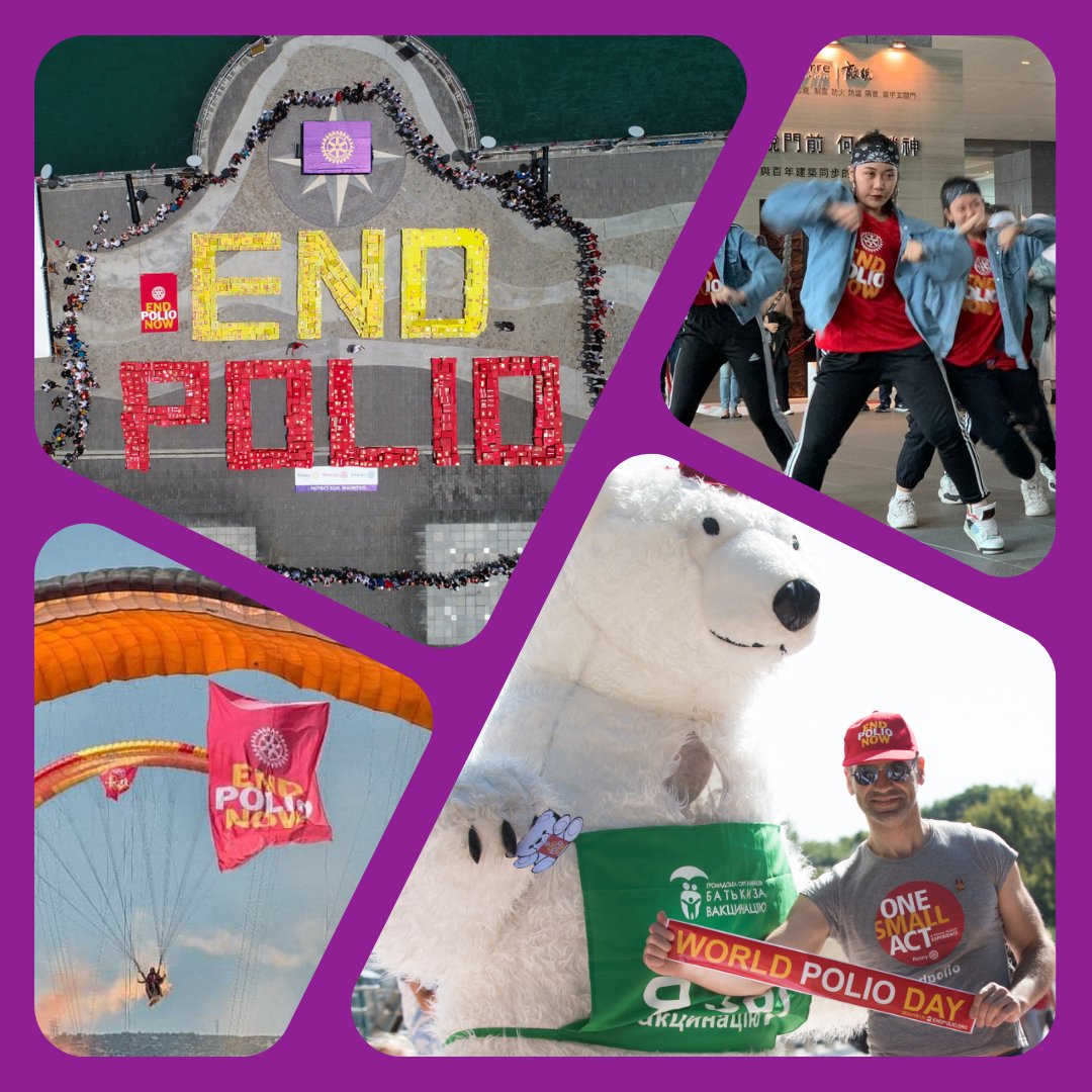 EndPolioNow's tweet image. 💡 Inspiration Time 💡 

With #WorldPolioDay just a few months away, let&apos;s give a little inspiration on actions Rotary clubs can take to support polio eradication by replying with your favorite #EndPolio project 👇