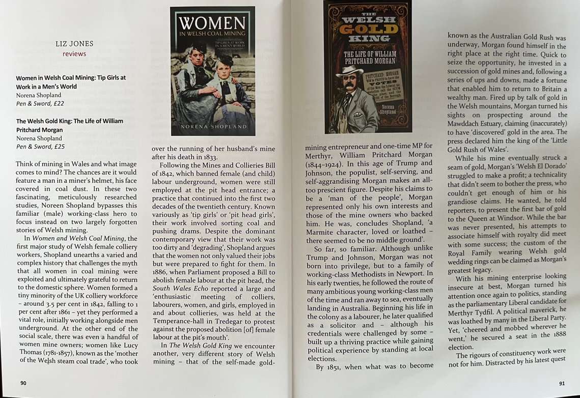 Many thanks to <a href="/Planet_TWI/">Planet magazine</a> <a href="/LizJonesAber/">Liz Jones</a> and @helensandbag for the lovely reviews of my two latest books. <a href="/penswordbooks/">Pen & Sword Books</a> @penandswordhistory Great to bring so much new material into Welsh history