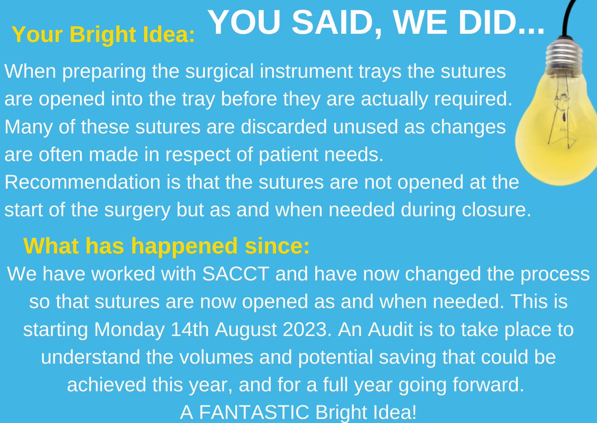 BTHTransformat1's tweet photo. You said, we did! π‘ππ’
So excited to see one of the Bright Ideas is starting today. What a simple solution which saves time and costs.
Have you submitted your Bright Idea yet? #BTHTransformation #BTHBrightIdeas #TeamBTH @BlackpoolHosp https://t.co/rayZtxyD6d