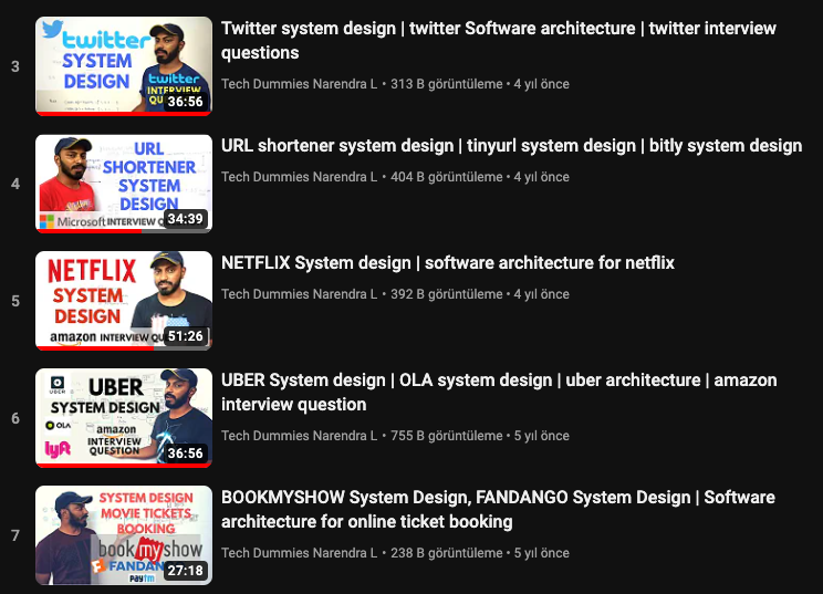 furkangulsenn's tweet photo. System design bence her developer az çok bilgi sahibi olması gereken bir alan ⚡️ Bir playlist buldum, içeriside; Twitter, Netflix, Uber, WhatsApp vb popüler ve çok kullanılan uygulamaların system designini açıklayıcı bir şekilde anlatılıyor. İlgisi olan bir baksın derim 😉

Link: https://t.co/BcqvF81oXh