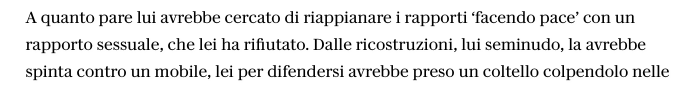 Da quando in qua, <a href="/repubblica/">Repubblica</a>, un tentato #stupro è "tentativo di riappianare i rapporti"? #violenzasulledonne
