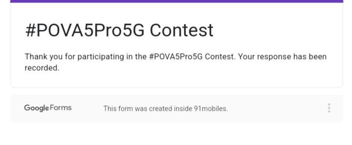 nishu_RaniNR's tweet image. All Answers Done

#LightUpYourPower
#POVA5Pro5G
@91mobiles