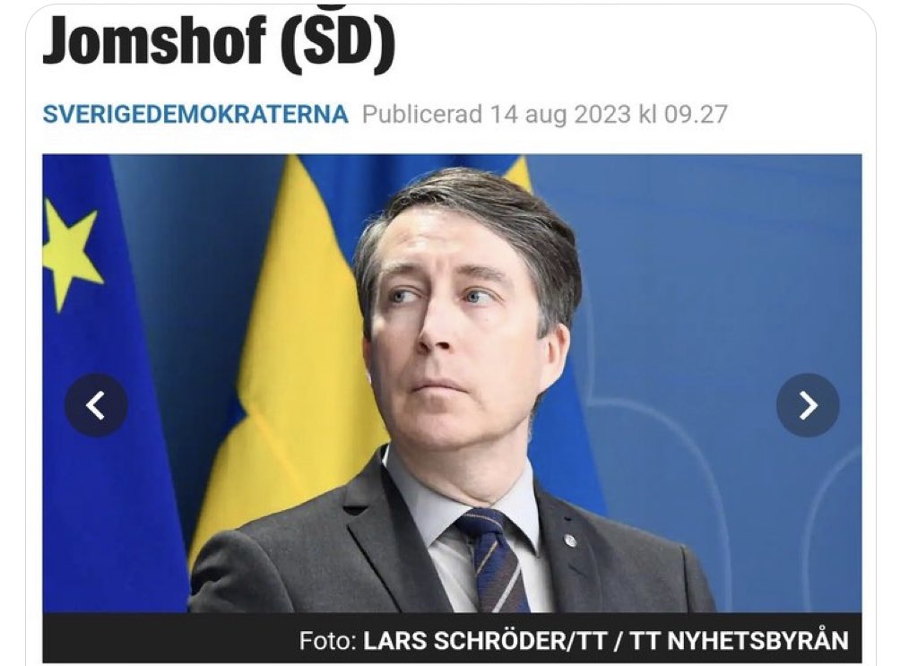 ManWithAName1's tweet image. Upprop med stöd för Jomshof nu. Retweeta. Låt oss visa att han har rätt. 👍🇸🇪