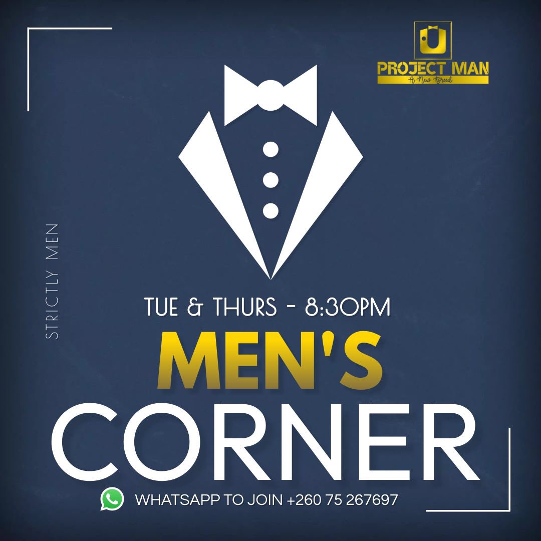 ProjectManZamb1's tweet photo. Join the weekly conversations on the mens corner via WhatsApp, inbox the number to be part. 

STRICTLY FOR MEN https://t.co/QFjPXgiegm