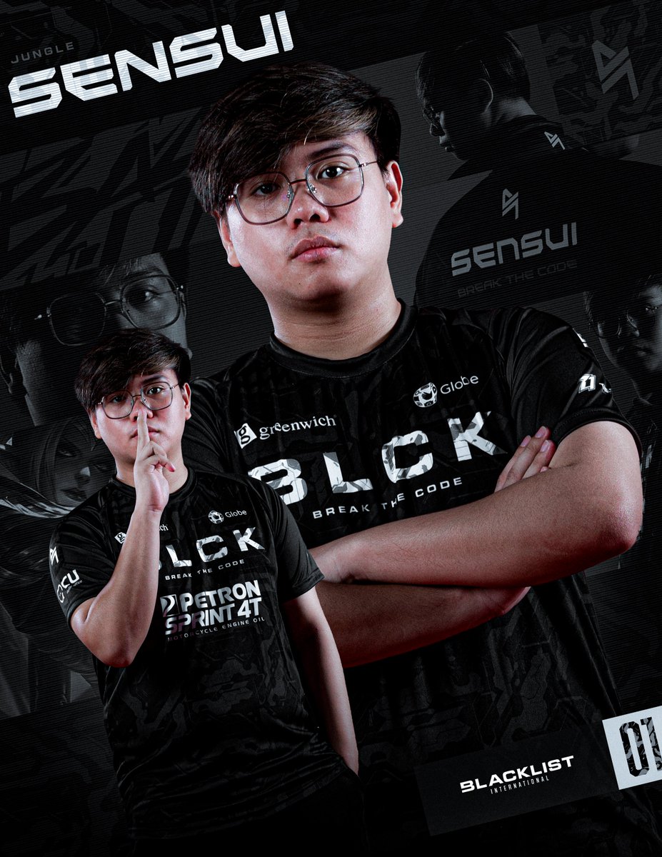 BLACKLISTINTL's tweet photo. Following in the footsteps.

From yellow to black, as the team's jungler. Young king, rise.

Sensui is our Jungler for MPL S12.

#BackToOne | #MPLPH https://t.co/xvyNdEpof8
