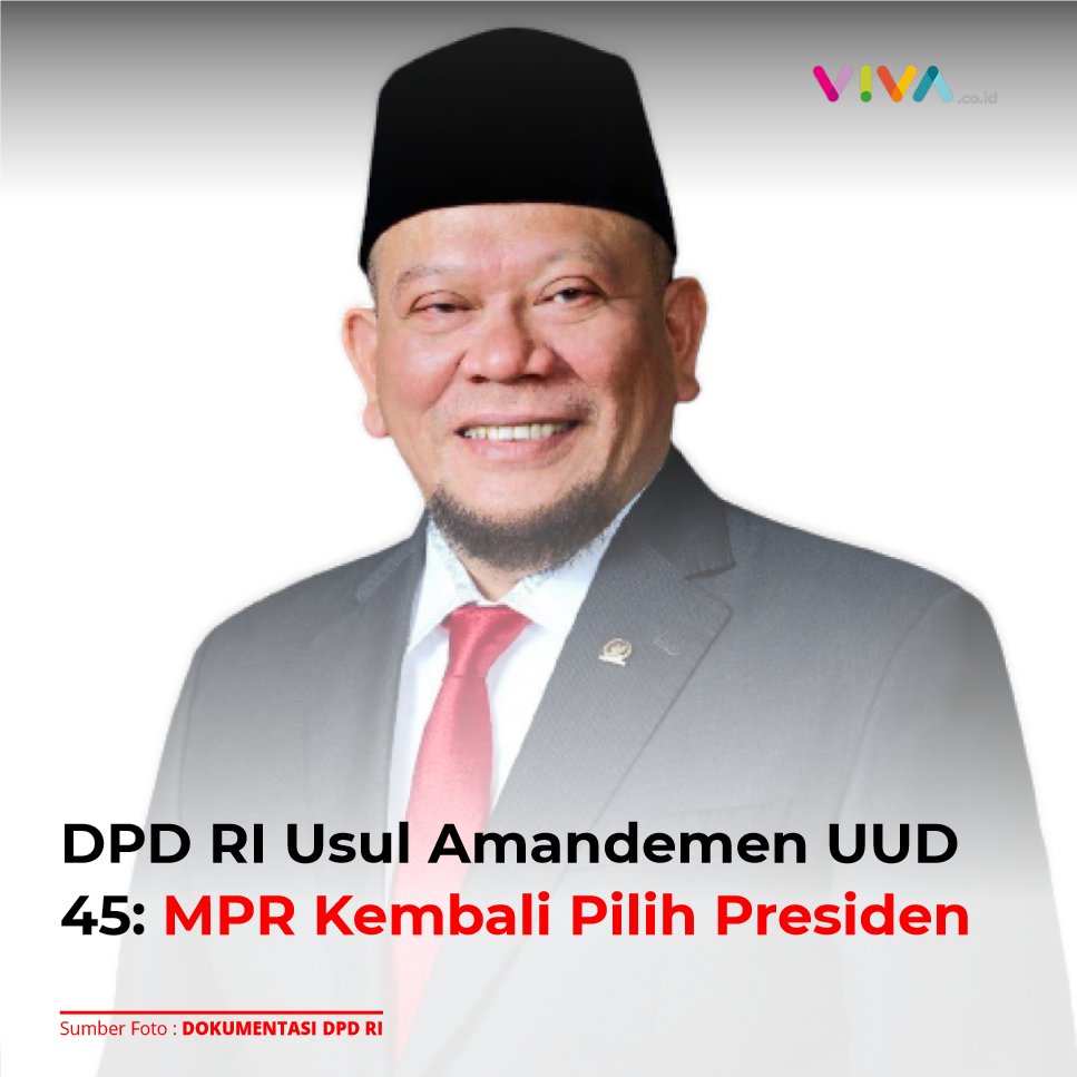 VIVAcoid's tweet image. Ketua Dewan Perwakilan Daerah (DPD) RI, La Nyalla Mattalitti mengatakan, pihaknya mengusulkan lima poin terkait amandemen UUD 1945.

viva.co.id/berita/politik…
___
#vivacoid #lanyalla #mprri #amandemen #uudri1945
