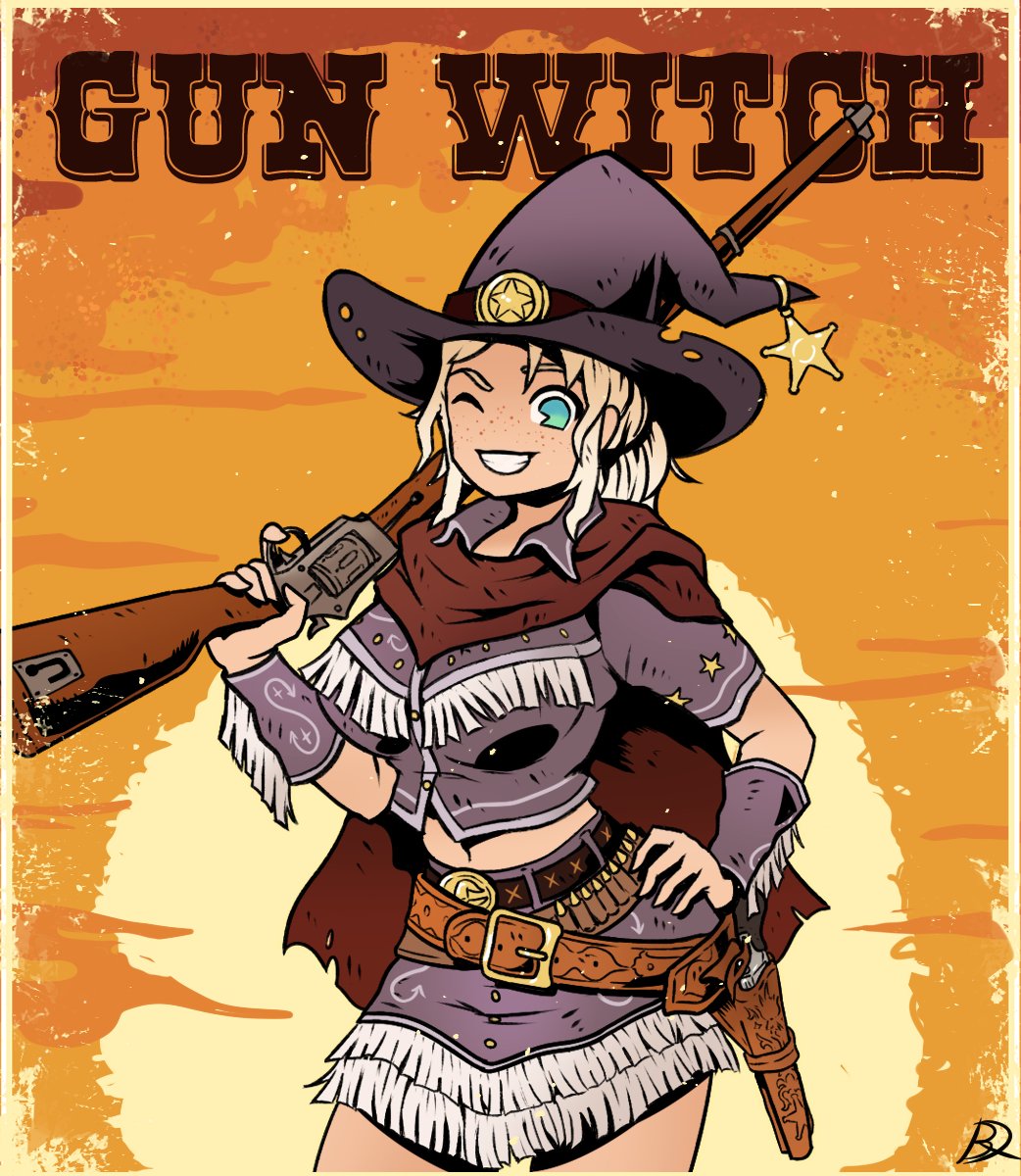 Kabooski01's tweet photo. Cowgirl Gun Witch! https://t.co/7ZoIsFKp1v