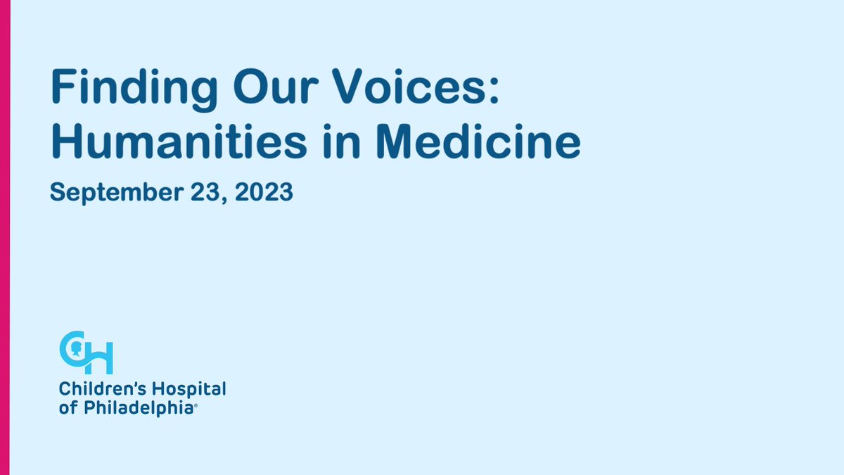 Join us on 9/23 for "Finding Our Voices: Humanities in Medicine," a #CME conference that aims to bring together a community of healthcare professionals for a day of connection through literature, poetry and art. Learn more: ms.spr.ly/60159JnLf.