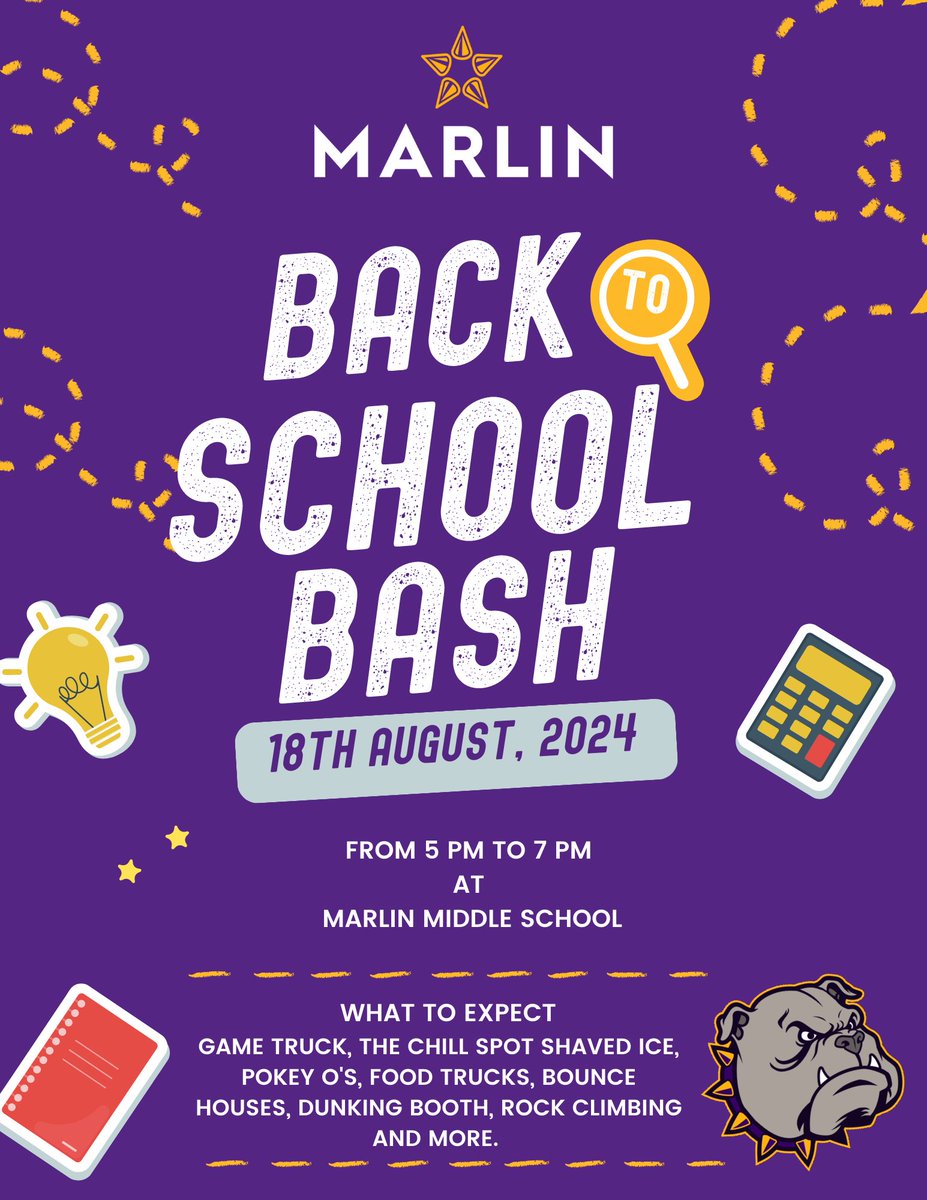 Come out this Friday from 5 pm - 7 pm for food, fun and a chance to meet the Bulldog football and volleyball team!! 🎉