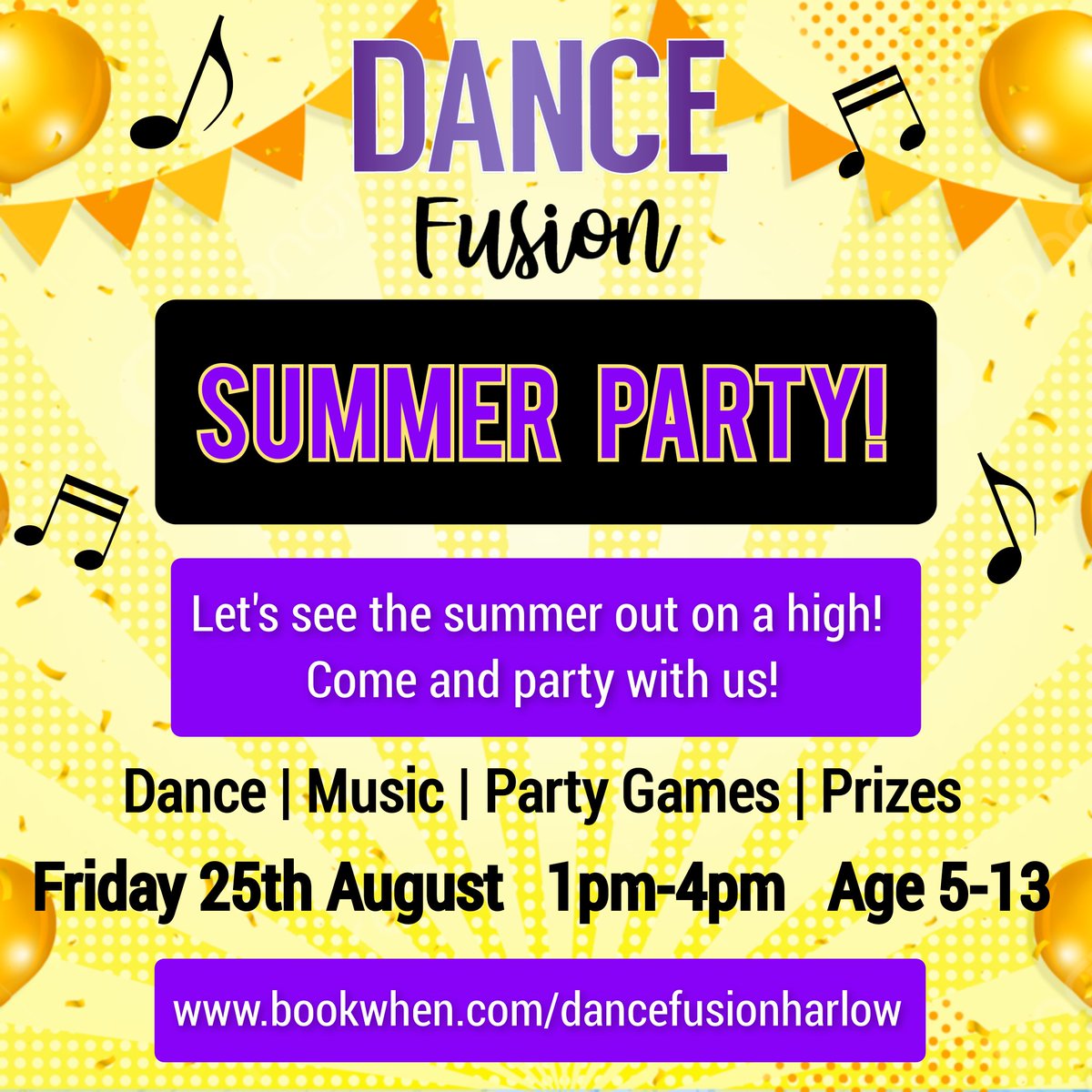 BOOK NOW! bookwhen.com/dancefusionhar… 💜 For all children not just for DF members.
#harlow #essex #workshop #kids #dancefusionharlow