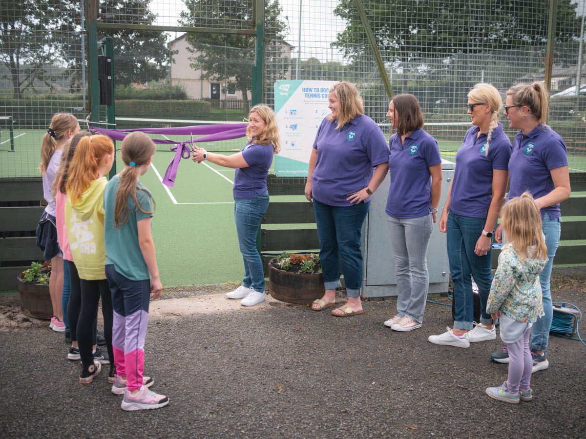 We had an amazing grand opening on Saturday full of tennis and cakes. 

👏 A huge thank you to all our grant funders, donors, Councillors Kelly Perry and Russell Imrie and Owen Thompson MP and members of the club and community that came along to support. 

<a href="/the_LTA/">LTA</a> <a href="/sportscotland/">sportscotland</a>