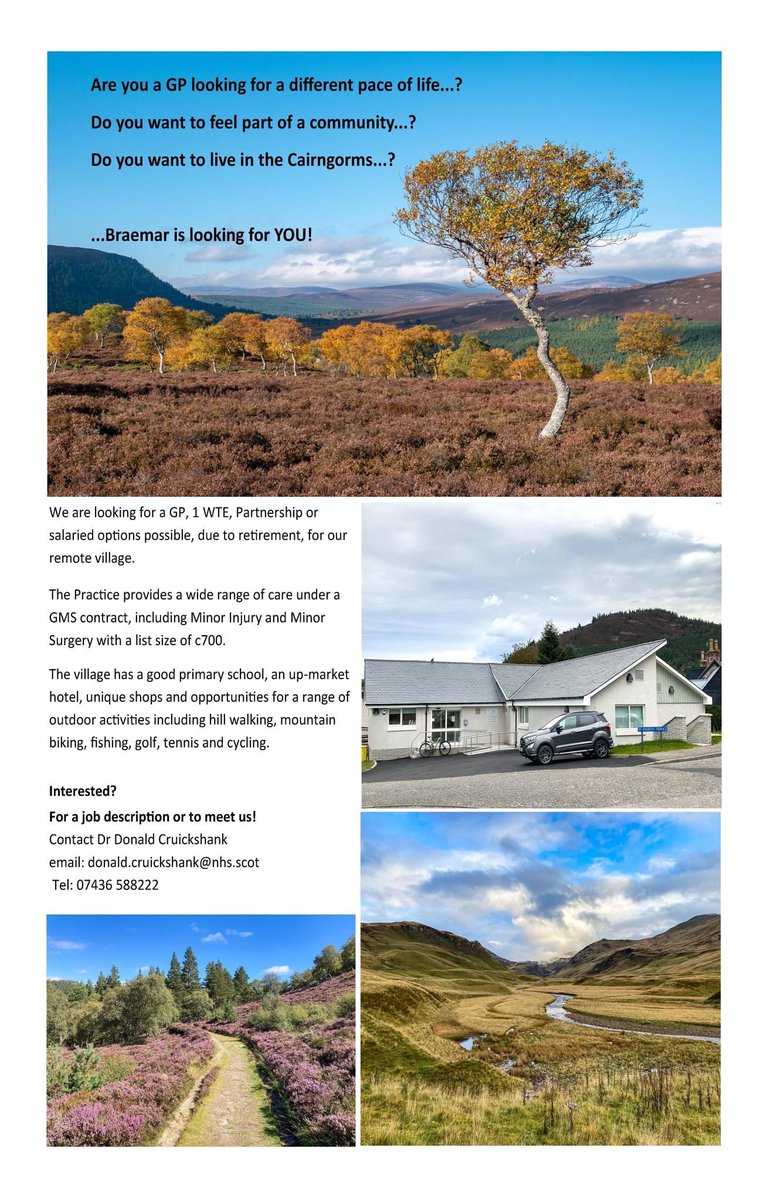 An exciting opportunity in a truly beautiful part of the world. @HSCPshire @NHSGrampian