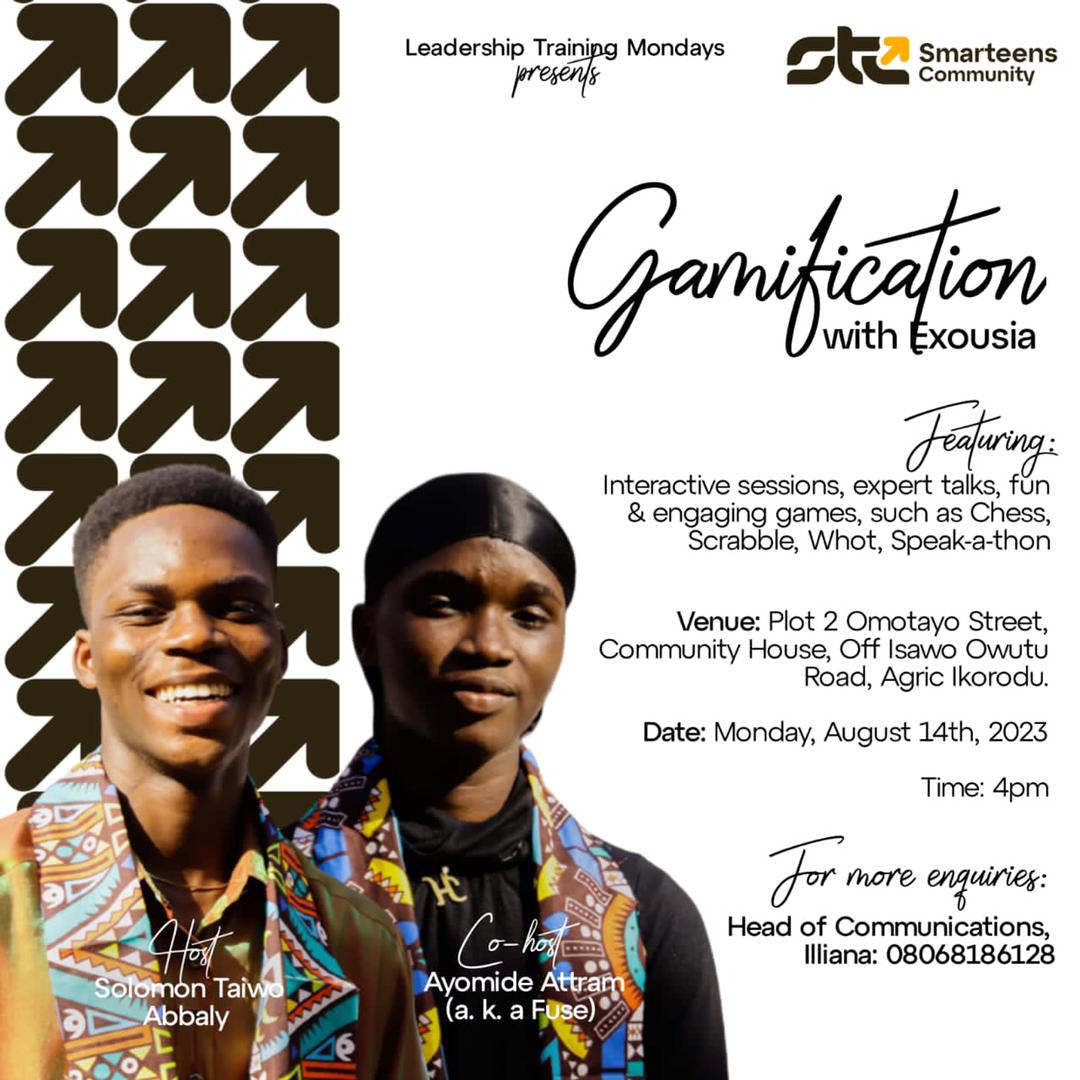 SmarteensCity's tweet photo. Hey yo my people 😘 It’s another time with Exousia🤩😎🤝🏿🙈 Another time to explore,learn,laugh and enjoy🫠🤭. https://t.co/fWUgEc7gCx