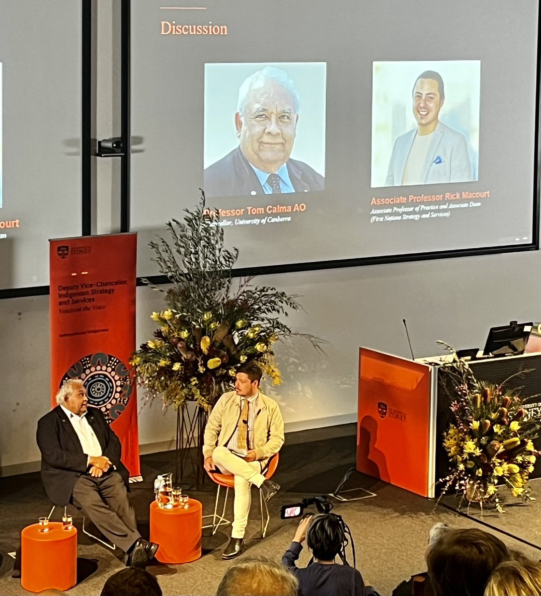 LouiseSheehy's tweet photo. Prof Tom Calma joined by A/Prof Rick Macourt- Voices on the Voice @Sydney_Uni @syd_health Come and walk with us on this continued reconciliation journey as we approach the upcoming referendum #TheVoice #FirstNationsAustralians #Ally https://t.co/gc7X0r7C9p