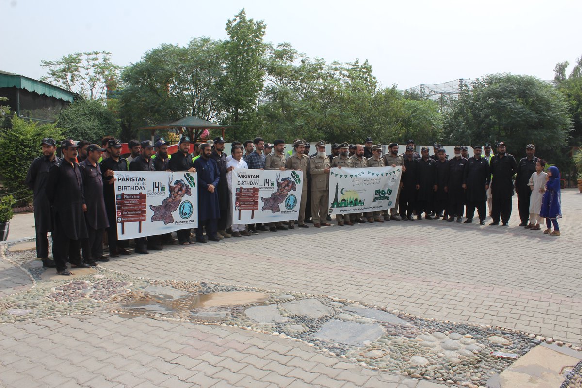 ZooPeshawar's tweet photo. Peshawar Zoo in collabration with Khyber Pakhtunkhwa Wildlife Department celebrated 76th Independence day with full zeal. The main event took place at Peshawar Zoo which was chaired by Madam Haleema Deputy Secretary, CCFE&amp;WD KP &amp; attended by Additional Secretary (Admin) CCFE&amp;WD https://t.co/bfalBA4YUt