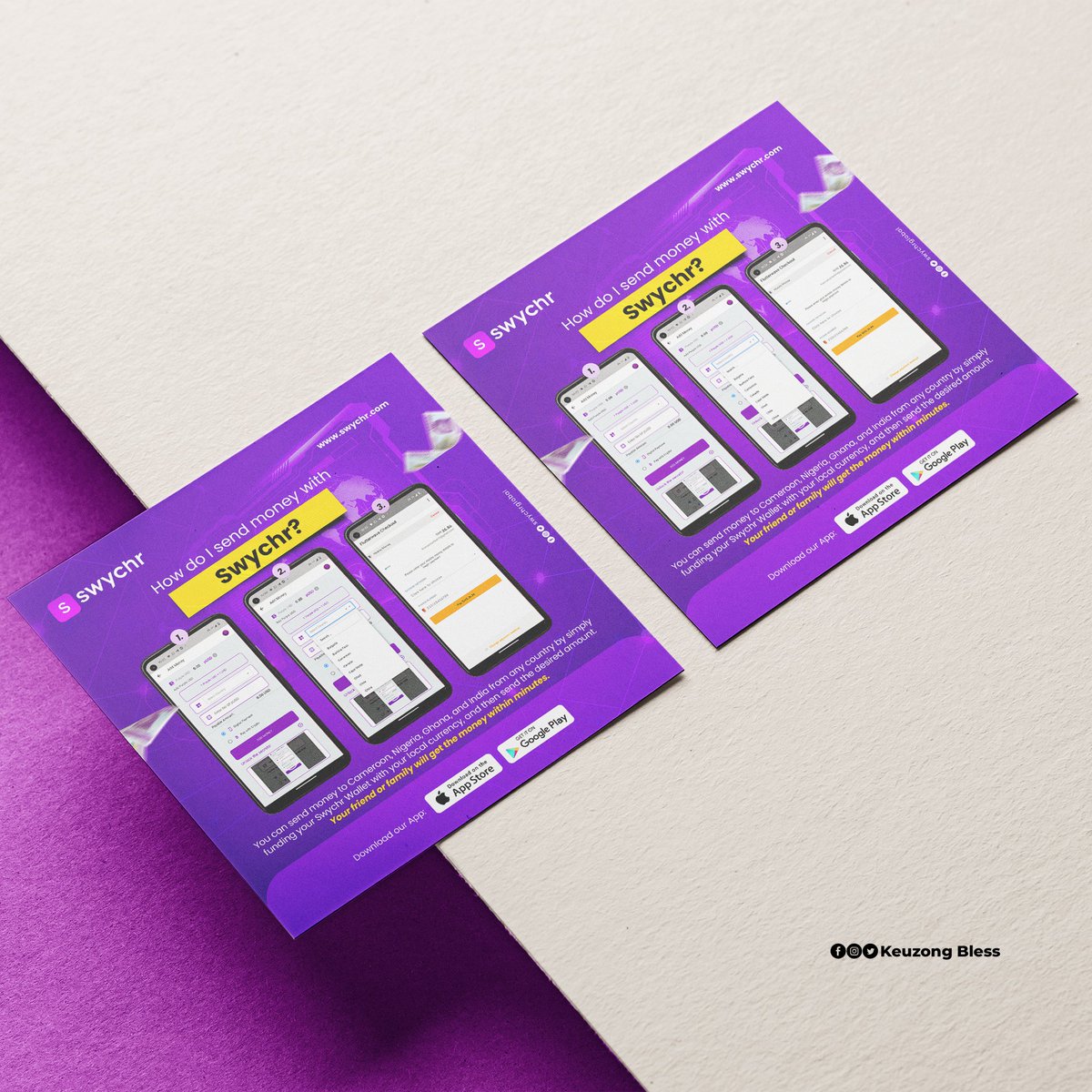 KeuzongBless's tweet photo. Social Media Design For Swychr

Swychr (pronounced "Switcher") empowers smartphone owners globally to send or receive funds, pay or be paid by anyone anywhere in the world, founded by Aaron Munga.
.
.
.
#swychrcares #financialliteracy #swychr #fintechapp #fintechstartup #creative https://t.co/cjRkPKJN31