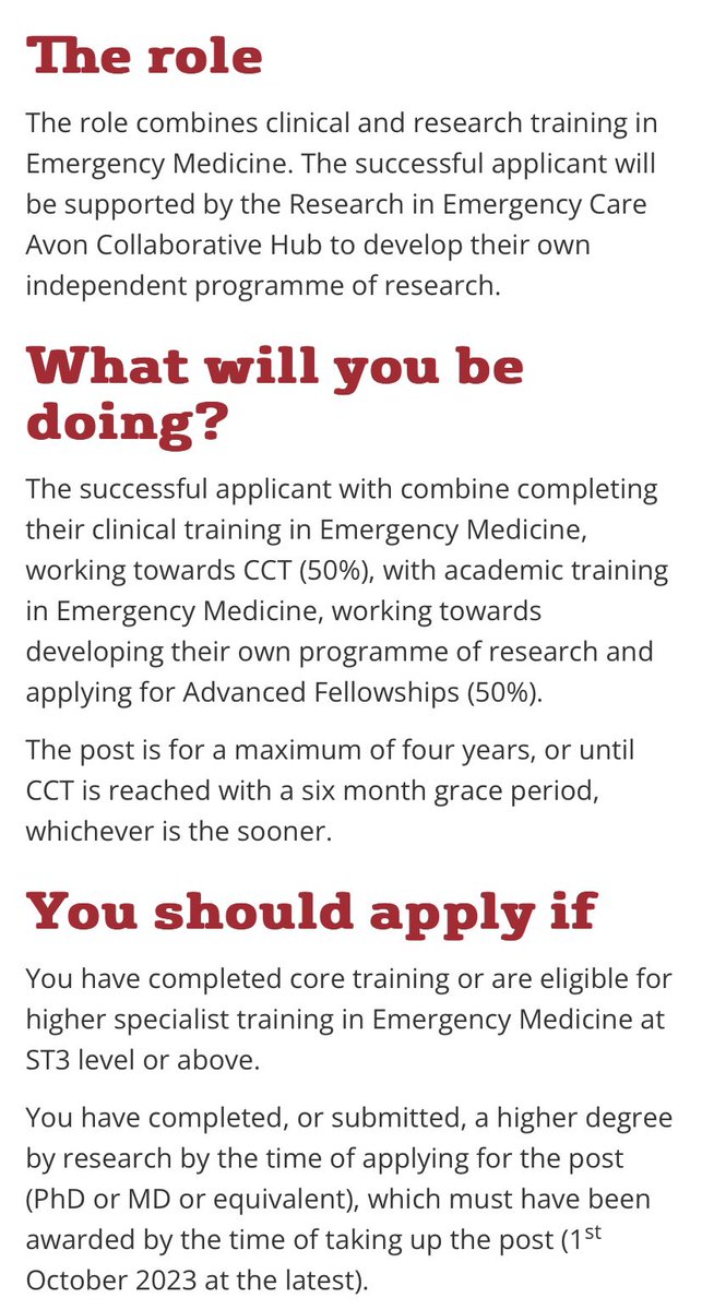 REACHBristol's tweet photo. ๐ Exciting Job Opportunity in #UEC ๐
Academic Clinical Lecturer in Emergency Medicine @BristolUni
The first EM post of its kind in Bristol, and will be supported by #REACHHub! ๐
More info and apply ๐ https://t.co/kyYZwDDD0V
@EddCarlton @CHCR_UWE @capcbristol #Job https://t.co/xsoZyKRNKA
