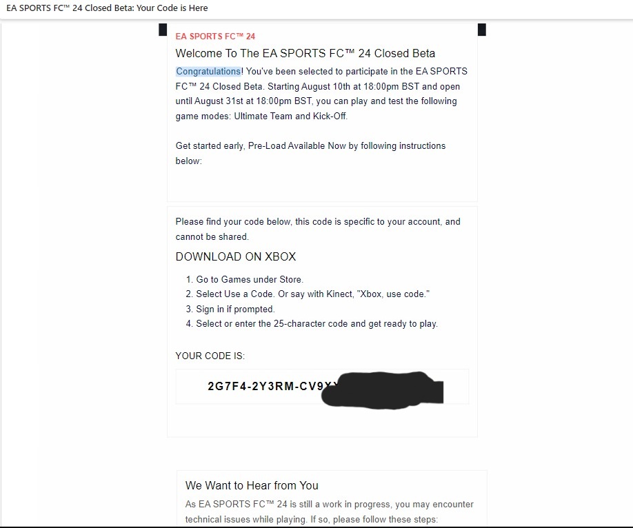 FootballLuckB's tweet photo. Selling my accounts for the EAFC24 beta with Ultimate Team.
I have accounts for Xbox and Steam/Ea play.
Can provide any proof just DM.
#EAFC24 #EAFC24beta #EAFC24Leaks #FIFA23 #FIFA24 https://t.co/o1EIaaZQNV