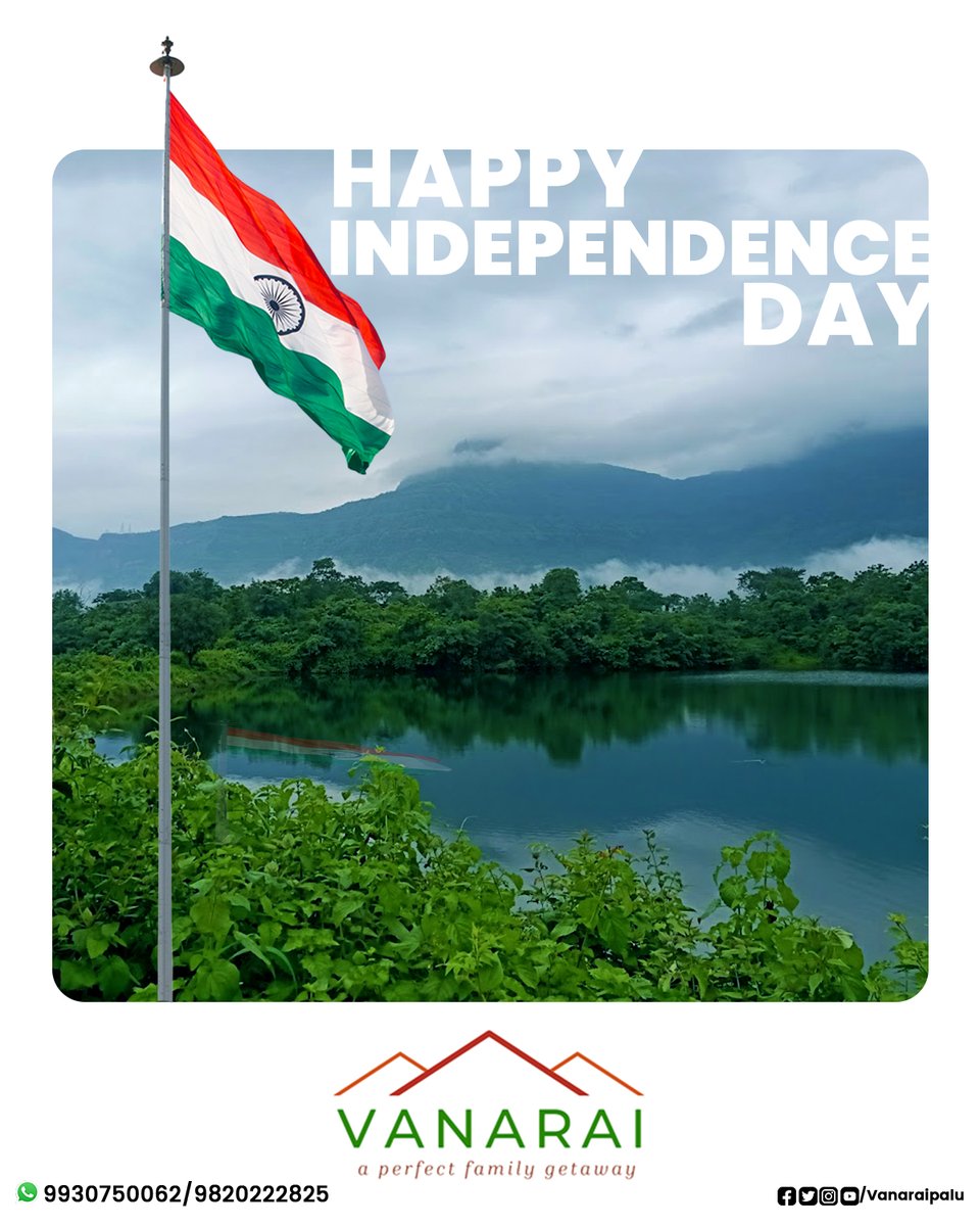 As we celebrate freedom, let us also remember the endless beauty of nature that graces our country.
Happy Independence Day...🇮🇳🍃
.
.
@alappkorde
#vanaraipalu #happyindependenceday #happyindependenceday2023 #india #nature #malshejghat #family #villa  #monsoonseason #murbad