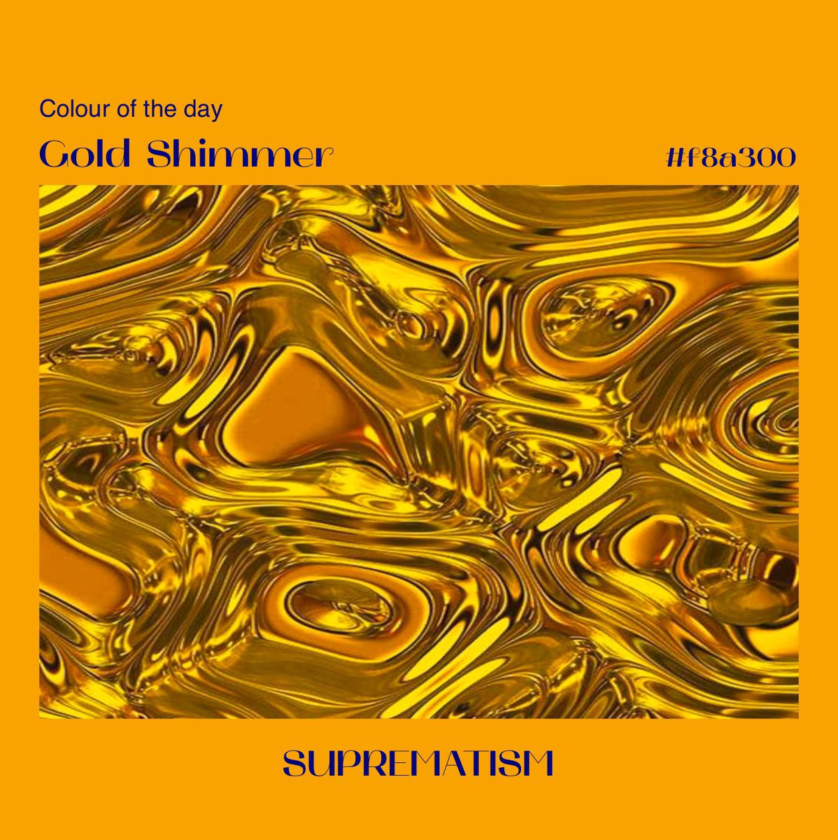Colour of the day: ‘Gold Shimmer’ #f8a300