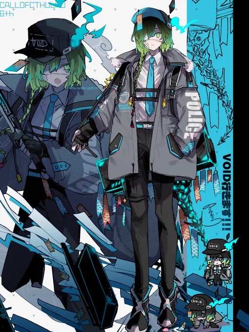 VOID遊んでる!(クトルゥフ神話TRPG) この子は私が作成したキャラ ※ジャケットは指定のデザインをアレンジさせて頂いております
