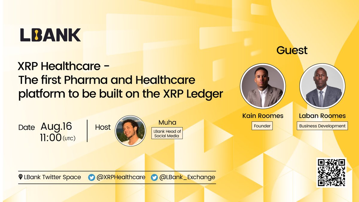 🎙 Join our Twitter Space with $XRPH  <a href="/XRPHealthcare/">XRP Healthcare</a>

🗓 Aug.16 11:00(UTC)

👉🏻 Set your reminder here: x.com/i/spaces/1ynJO…

🖊Fill out the form to ask $XRPH questions:
forms.gle/ZPKVwwvAnGUjUY…