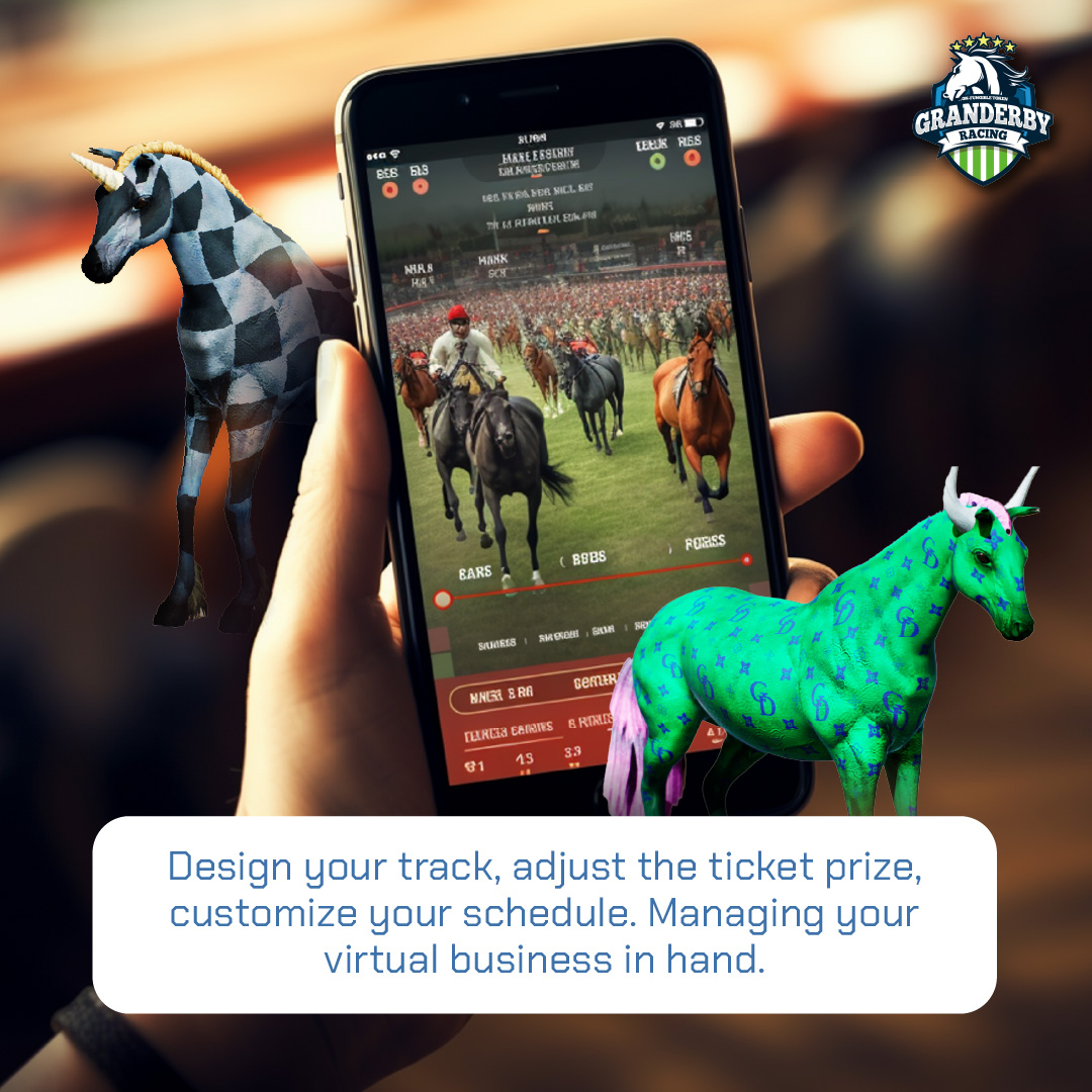 nftgranderby's tweet photo. But it's not all glamour. Managing a track comes with challenges and strategies. Balancing budgets, attracting racers, and keeping the excitement alive requires finesse. Are you up for the challenge? Let's explore the dynamics of track management in Granderby NFT Horse Racing. https://t.co/G9T4VsiAZu