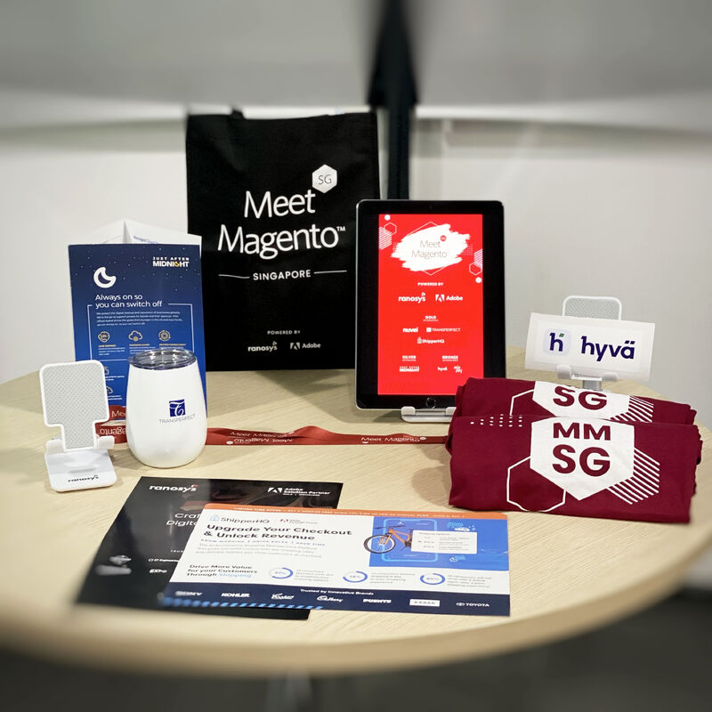 MeetMagentoSG's tweet photo. Our preparations for the final day are in full swing!

Our sponsors have curated a collection of items to make this year's conference memorable.

Book your #MM23SG tickets here: https://t.co/Xqf4eJNcoS

@Adobe, @Nuvei, @ShipperHQ, @TransPerfect, @JAM_24_7, @AsiaPay, &amp; @hyva_io https://t.co/YjGcAa1zmD